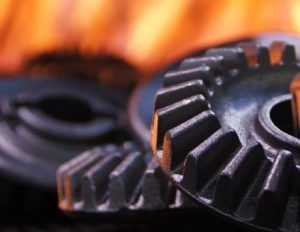 carburizing and quenching push the gear surface hardness